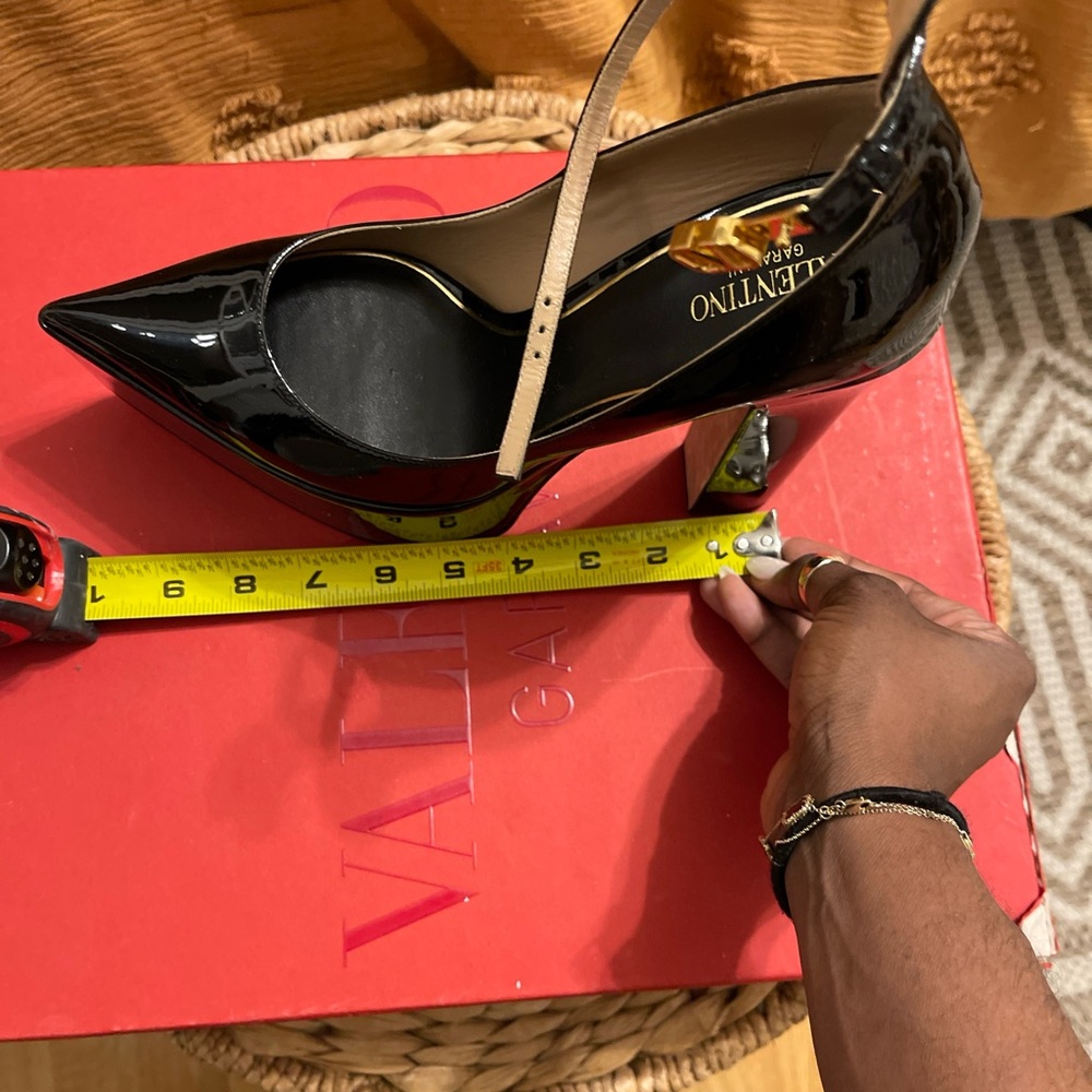 Valentino Garavani Black Platform Shoes with Chunky Heel - Picture 13 of 14